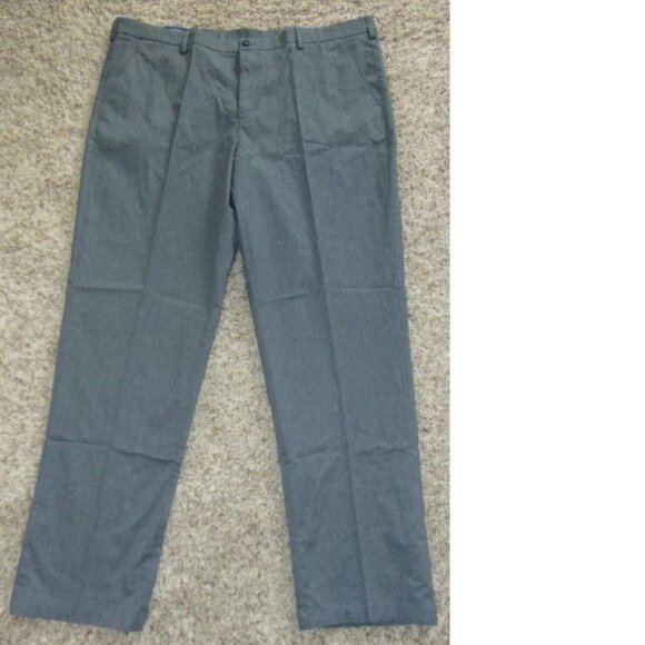 Mens Dress Pants 48x36 Croft & Barrow Gray Classic Easy Care Stretch Flat Front - Picture 2 of 7
